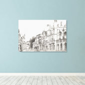 Kings College Cambridge 2007 Canvas Afdruk (Insitu (Houten vloer))