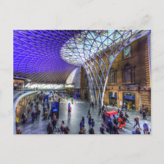 Kings Cross Rail Station Londen Briefkaart (Voorkant)