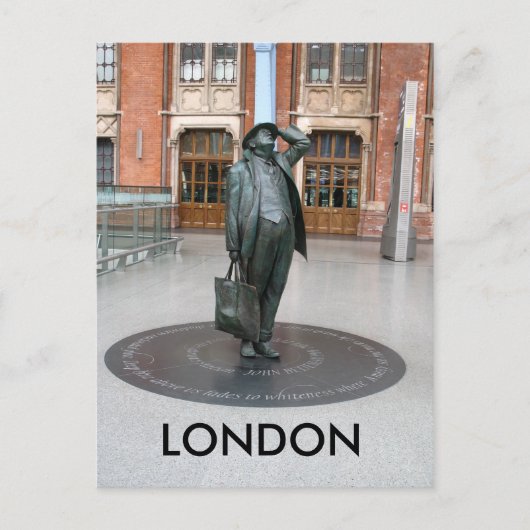 Kings Cross St Pancras Station Londen briefkaart V (Voorkant)