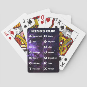 Kings Cup Galaxy Foto Drink spelregels Pokerkaarten