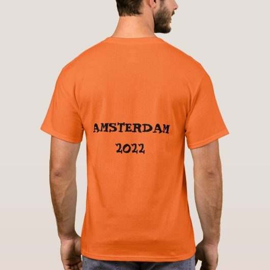 King's Day 2022 Orange Dutch T-shirt Amsterdam (Dos)