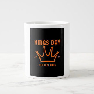 Kings Day 2026 Netherlands orange crown mug Extra Grote Beker