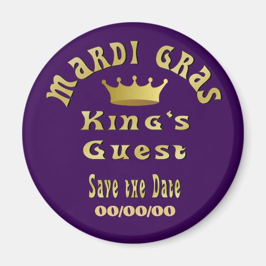 King's Guest Save-the-Date Magneet (Voorkant)