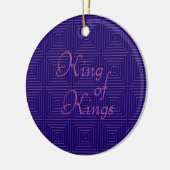 Kings-kerstsierkoning Keramisch Ornament (Links)