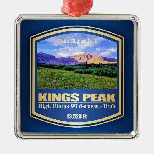 Kings Peak (PF) Metalen Ornament (Voorkant)