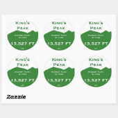 King's Peak Ronde Sticker (Vel)