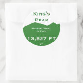 King's Peak Ronde Sticker (Tas)