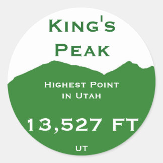 King's Peak Ronde Sticker