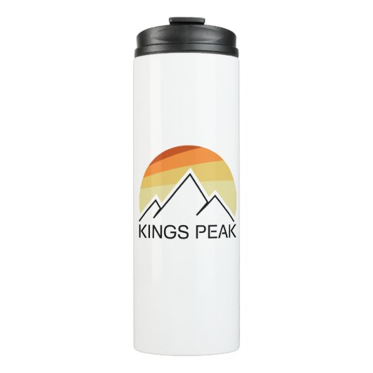 Kings Peak Utah Retro Thermosbeker (Voorkant)