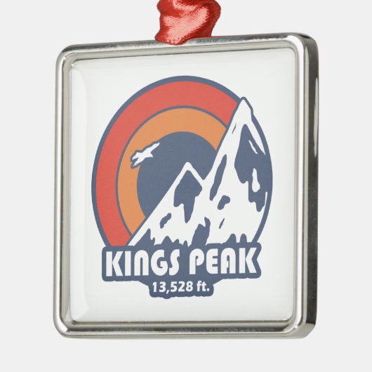 Kings Peak Utah Sun Eagle Metalen Ornament (Links)