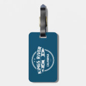 Kings River California Kayaking Bagagelabel (Achterkant verticaal)