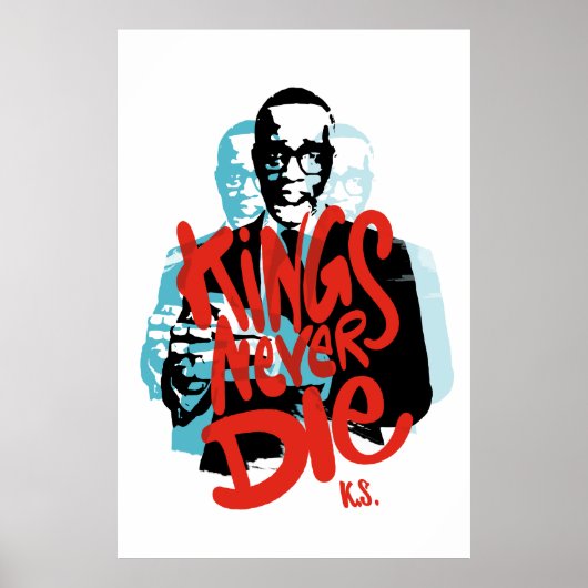 Kings sterft nooit, hulde aan Kevin Samuels Poster (Voorkant)