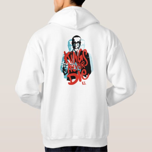 Kings sterft nooit, hulde aan Kevin Samuels T-Shir Hoodie (Achterkant)