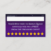 Kings-wedstrijd zondagsschool visitekaartje (Achterkant)