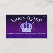 Kings-wedstrijd zondagsschool visitekaartje (Voorkant)