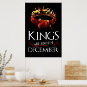 Kings wordt geboren in december poster (Keuken)