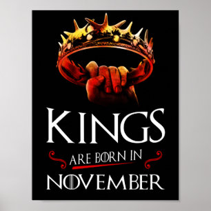 Kings wordt geboren in november poster