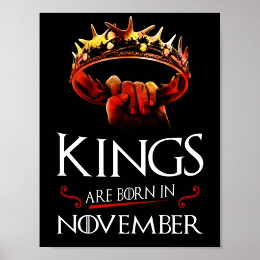 Kings wordt geboren in november poster (Voorkant)