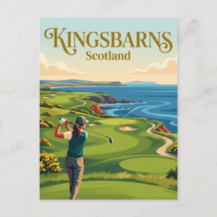 Kingsbarns Golf Links Schotland Briefkaart