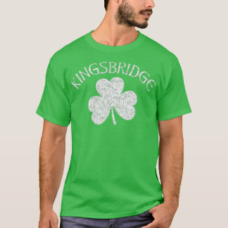 Kingsbridge Bronx NY Irish Shamrock Distress T-shirt