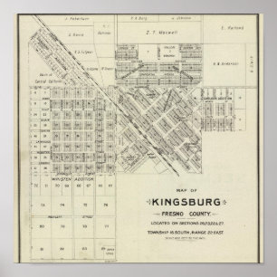 Kingsburg, Californië Poster