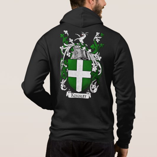Kingsley Coat of Arms Mannen Hoodie (Achterkant)