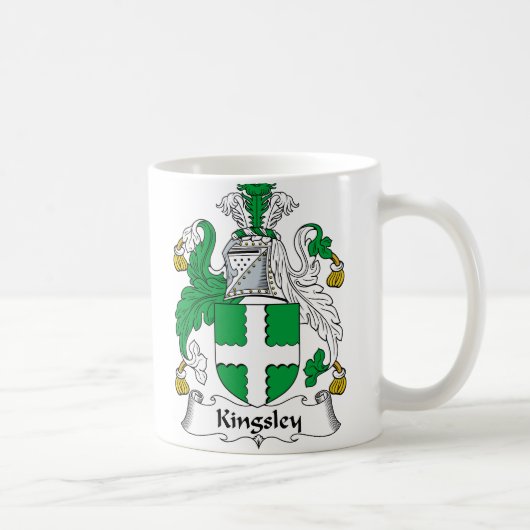 Kingsley Family Crest Koffiemok (Rechts)