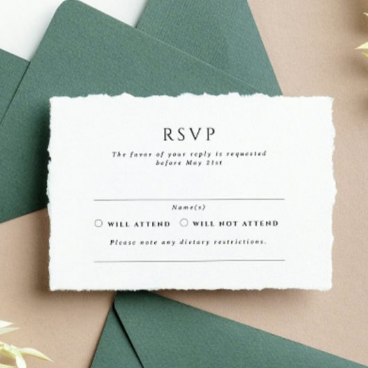 Kingston formele landschap bruiloft RSVP Rubberstempel