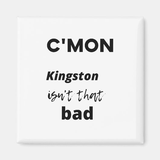 Kingston is niet zo slecht. magneet (Voorkant)