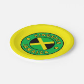 Kingston Jamaica Papieren Bordje (Gekanteld)