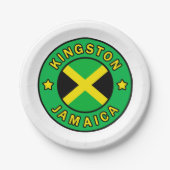 Kingston Jamaica Papieren Bordje (Voorkant)