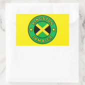 Kingston Jamaica Rechthoekige Sticker (Tas)