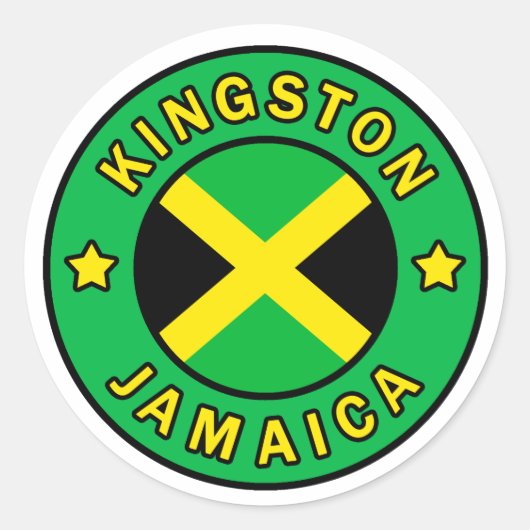 Kingston Jamaica sticker (Voorkant)