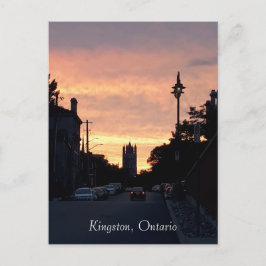 Kingston - Ontario - zonsondergang - reizen Briefkaart