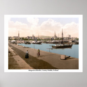 Kingstown - DunLaoghaire Harbour, Co. Dublin Poster