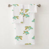 Kingyo Goldfish Bleu et orange (En situation)