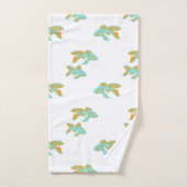 Kingyo Goldfish Bleu et orange (Serviette à main)