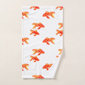 Kingyo Goldfish Rouge et Jaune (Serviette à main)