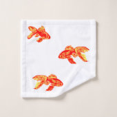 Kingyo Goldfish Rouge et Jaune (Gant de toilette)