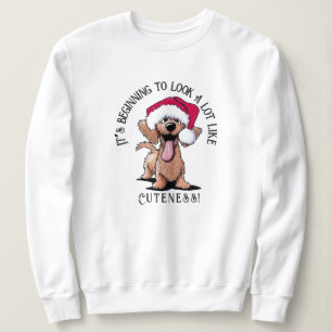 KiniArt À poils durs Dachshund Sweatshirt de Noël