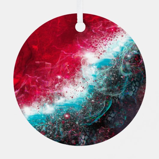 KiniArt Abstracte Art Metal Ornament (Achterkant)