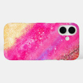 KiniArt Abstrait coque iphone rose et or (Verso (horizontal))