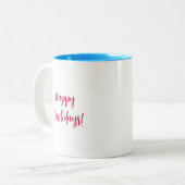 KiniArt Airedale Christmas Café Mug (Devant gauche)