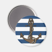 KiniArt Anchor Nautical Magnet Magneet (Voorkant / Achterkant)