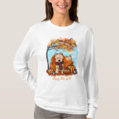KiniArt Automne Cairn Terriers T-shirt (Devant)