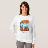 KiniArt Autumn Bichon Frise T-shirt (Voorkant volledig)