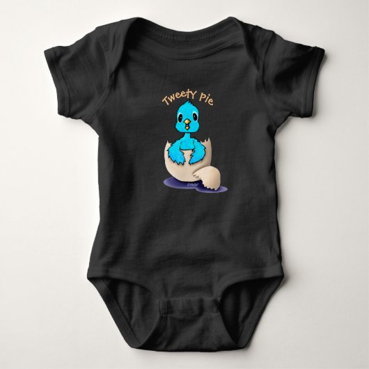 KiniArt Baby Bird Baby Bodysuit (Voorkant)