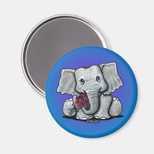 KiniArt Baby Elephant Magnet (Recto/Verso)