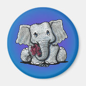 KiniArt Baby Elephant Magnet (Devant)