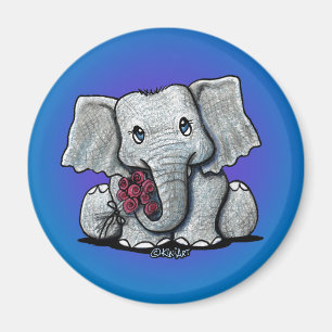 KiniArt Baby Elephant Magnet